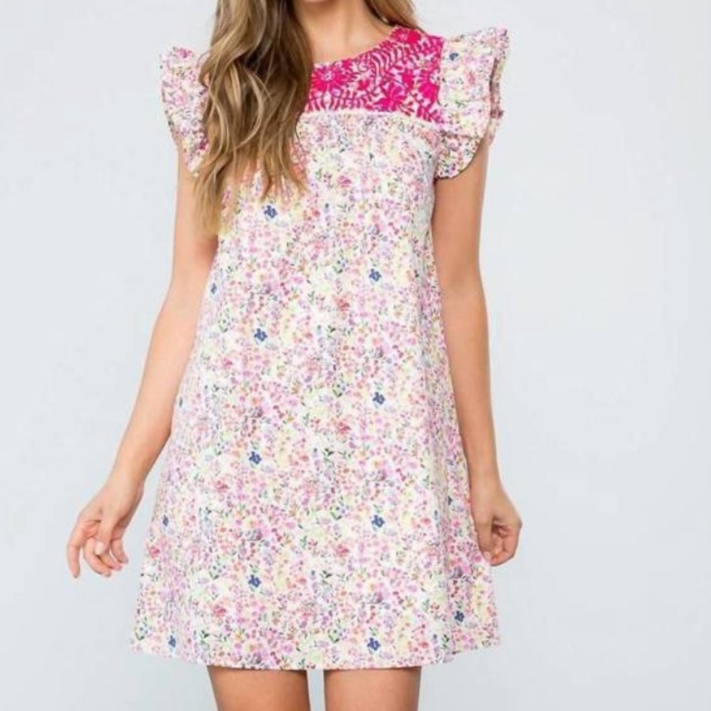 THML Ruffled Sundress